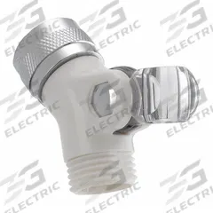DELTA Pin Mount Swivel Connector: Plastic, 1/2 in Connection Size, IPS Connection, 1 in Overall Wd (MPN U4002-WH-PK). Key specifications — Connection Type: IPS; Product Type: Swivel Connector; Brand: DELTA; Material: Plastic.