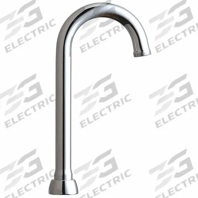 CHICAGO FAUCETS Spout: Spout, Arc, Swivel Spout, Brass, Polished Chrome, Laminar - Gooseneck Faucet Spouts