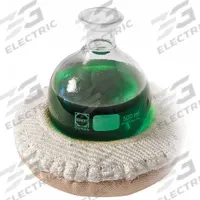 BRISKHEAT Heating Mantle: 500 mL Capacity, 270 W Watt - Max, Fiberglass Cloth, 450°C Temp - Max (MPN HM0500-HS2). Key specifications — Includes: 3 in Lead Wire; Brand: BRISKHEAT; Mantle Material: Fiberglass Cloth; Manufacturer Part Number: HM0500-HS2; Includes Controller: Controller Not Included; Requires Controller: Controller Not Required.