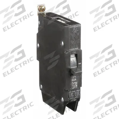 GE Molded Case Circuit Breaker: 60 A Amps, 14kA at 277V AC, Fixed, Lug - TEY-Frame GE Molded Case Circuit Breakers