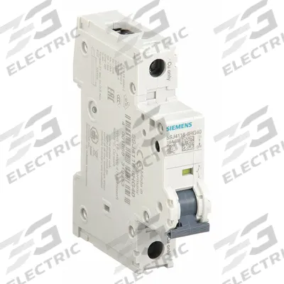 Siemens Miniature Circuit Breaker: 16 A Amps, 60V DC, 14kA at 240V AC, Screw Clamp - B-Curve, 1-Pole UL489 DIN Rail-Mount Miniature Circuit Breakers