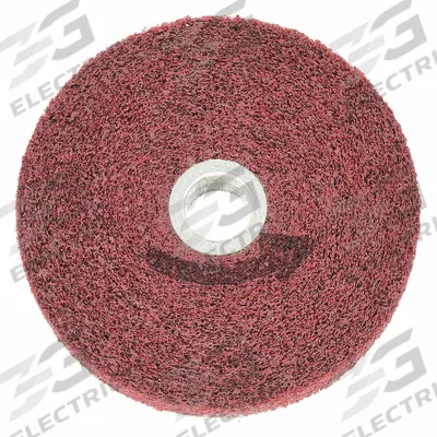 NORTON Convolute Wheel: 12 in Dia x 2 in W, 5 in Arbor, Aluminum Oxide, Medium - Light Deburring & Finishing Wheels for Carbon Steel & Soft Metals