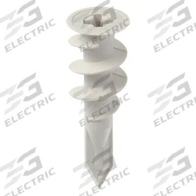 APPROVED VENDOR Wall Anchor: 1 5/8 in Overall Lg, Plastic, Plain, Plastic, Plain - Standard Self-Threading Anchors
