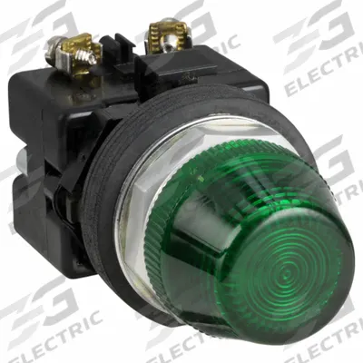 EATON Pilot Light: 30 mm Panel Mounting Size, Green, LED - LED Pilot-Lights