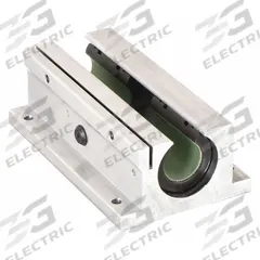 THOMSON Linear Pillow Block Bearing: Twin, Self-Aligning, 5/8 in Inside Dia, TEP 950, FluoroNyliner (MPN FNYBUTWN10ALLS). Key specifications — Liner: TEP 950; Material: Aluminum.
