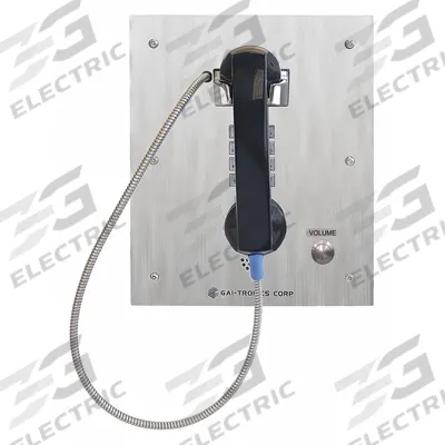 HUBBELL GAI-TRONICS Telephone: Flush Mount, Rugged Phones for Haz Areas, Keypad, 276-005, PSTN - Rugged Phones for Hazardous Areas