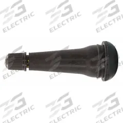 TRU-FLATE Snap-In Valve: Tire Valve, Snap-In, 180° Valve Stem Angle, Straight, Std Bore Valve Size (MPN 30-425-4). Key specifications — Valve Type: Snap-In; Thread Size: 0.305-32; Valve Shape: Straight; Color: Black; Product Type: Tire Valve; Standards: TR425; Compatible Vehicle Type: Automobiles; Material: Rubber.