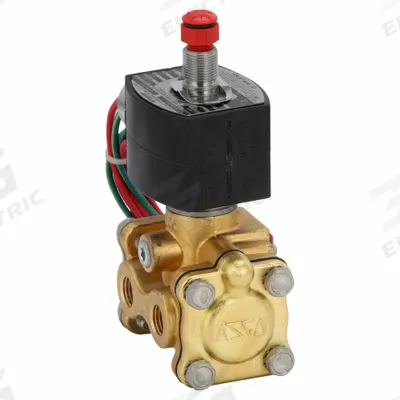 REDHAT Solenoid Valve: 3-Way, Normally Closed, 1/4 in Pipe Size, 24V DC - 3-Way/2-Position, Normally Closed Solenoid Valves