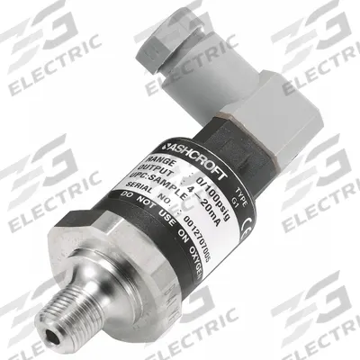 ASHCROFT Pressure Transmitter: 0 psi to 3,000 psi, 1 to 5V DC - Pressure Transmitters with 4-Pin Mini-DIN Connector