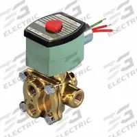 REDHAT Solenoid Valve: 4-Way, 1/4 in Pipe Size, 120V AC, Watertight/Without Junction Box, Brass Body (MPN 8342G501). Key specifications — Pipe Size: 1/4 in; Voltage: 120V AC; Brand: REDHAT; Coil Enclosure: Watertight.