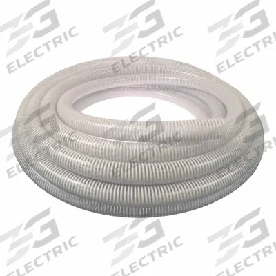 APPROVED VENDOR Suction and Discharge Hose: 2 in Hose Inside Dia., 70 psi, Clear/White - PVC Bulk Water Suction & Discharge Hoses with PVC Helix Reinforcement