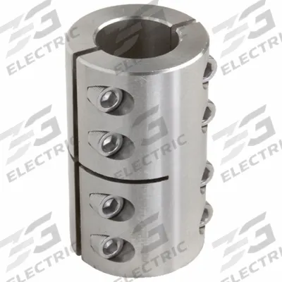 CLIMAX METAL PRODUCTS Rigid Shaft Coupling: 1 1/4 in Bore Dia 1, 1 1/4 in Bore Dia 2, Round - Two-Piece Rigid Shaft Couplings