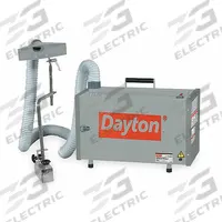 DAYTON Industrial Air Cleaner: 230 cfm, 10 ft Hose Lg, MERV 17 (MPN 2HNT7). Key specifications — Sound Level: 77 dB; Manufacturer Part Number: 2HNT7; Brand: DAYTON; Input Voltage (Nominal): 120V.
