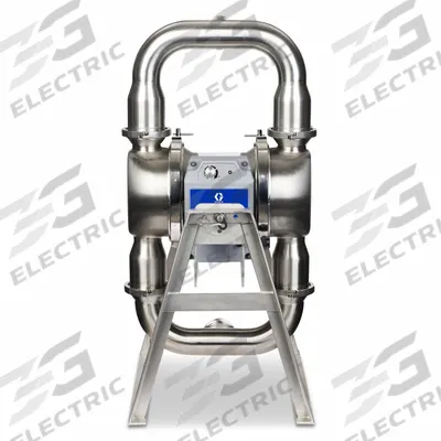 GRACO Electric Diaphragm Pump: Stainless Steel Body, Three Phase, 380-480V AC - FDA-Compliant EODD Pumps