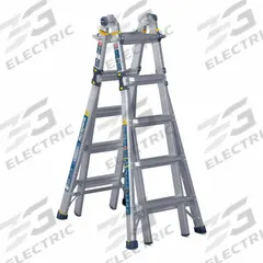 WERNER Combination Ladder: 5 Configurations, Aluminum, 375 lb Load Capacity, 40 lb Wt, 21 ft, 3.8 ft (MPN MT-22IAA). Key specifications — Brand: WERNER.