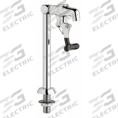 CHICAGO FAUCETS Glass Filler: 712, Single-Post, Cast Brass, Polished Chrome, 1 gpm Flow Rate - Glass Fillers