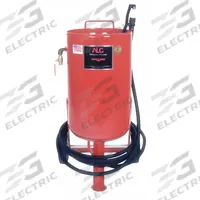 ALC Portable Abrasive Blaster: Pressure Feed, 250 lb Media Capacity, 125 cfm (MPN 40005). Key specifications — Manufacturer Part Number: 40005; Brand: ALC; Air Flow - Maximum: 125 cfm.
