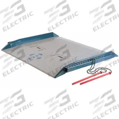 BLUFF Dock Board: 20,000 lb Load Capacity, 48 in Overall Lg, 72 in Overall Wd, Diamond Treadplate (MPN 20C7248). Key specifications — Material: Steel; Brand: BLUFF.