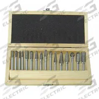 WESTWARD Carbide Bur Set: 1/4" Shank, Double Cut, 1/4" to 1/2" Head Dia, 16 pc (MPN 2LYT1). Key specifications — Trade Number: SF-1; Brand: WESTWARD.