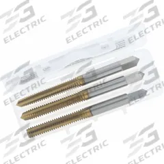 CLEVELAND Tap Kit: M4x0.7 Metric, D4 / 6H, 4 Flute, TiN Coated High Speed Steel (MPN C84265). Key specifications — attr1300563: One Each Taper, Plug, and Bottoming.