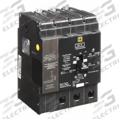 SQUARE D Miniature Circuit Breaker: 30 A, 277/480V AC, Three Phase, 18kA at 277/480V AC, 3 Poles (MPN EDB34030SA). Key specifications — Phase: Three; Amps: 30 A; AC Voltage Rating: 277/480V AC; Max. AIR Rating: 18kA at 277/480V AC; For Use With: Square D NF Panelboards; Brand: SQUARE D.