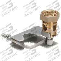 Raised Floor Grounding Connector: Steel, 6 AWG SOL to 1/0 AWG STR Grounding Wire Size (MPN GPQC07-1/0). Key specifications — Brand: PANDUIT; Grounding Wire Size: 6 AWG SOL to 1/0 AWG STR; Material: Steel; Grounding Wires Connected To: 3/4 in to 7/8 in Round Raised Floor Pedestal; Manufacturer Part Number: GPQC07-1/0.