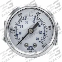 PIC GAUGES Industrial Pressure Gauge: 0 psi to 1,000 psi, 2 in Dial, 1/8 in NPT Male, Center Back (MPN 103D-208M). Key specifications — Accuracy: ±3-2-3%; Brand: PIC GAUGES; Vibration Resistance Properties: None; Gauge Wetted Parts: Brass / Copper.