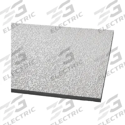 ARMSTRONG Ceiling Tile: 2910A, Random Fissured, 24 in x 48 in, Square Lay-In, 0.7 NRC - General Purpose Tiles