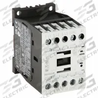 EATON IEC Magnetic Contactor: Non-Reversing, 3 Poles, 3NO Contacts, 9 A, 24V DC Coil (MPN XTCE009B01TD). Key specifications — Brand: EATON; Integrated Surge Suppression: Yes.