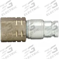HANSEN Hydraulic Quick Connect Hose Coupling: 3/8 in Coupling Size, Steel, 29 lpm Max. Flow Rate (MPN 10FFP50). Key specifications