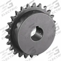 TSUBAKI Single Strand Sprocket: 40, For 1/2 in Chain Pitch, 1 in Bore Dia, 25 Teeth, Steel (MPN 40B25F-1). Key specifications — Brand: TSUBAKI.