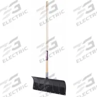 APPROVED VENDOR Snow Pusher: Aluminum, 11 in Blade Lg, 24 in Blade Wd, 16 ga Gauge, 48 in Handle Lg (MPN 6YU39). Key specifications — Brand: APPROVED VENDOR; Handle Grip: Straight.