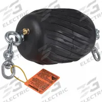 CHERNE Cleaning Ball: For 6 in – 10 in Pipe, Swivel Loop Tether, Textured Body Surface (MPN 254207). Key specifications — Plug Seal Material: Natural Rubber; Body Type: Textured Body.