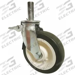 APPROVED VENDOR Stem Caster: Swivel, 10 in Wheel Dia., 3 in Wheel Wd, Polyurethane, 4 in Stem Lg (MPN 403-10UK-SB-A). Key specifications — attr1111188: Roller; attr1111205: APPROVED VENDOR; attr1176862: Swivel with Brake.