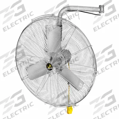 JAN FAN Mounted Fan: 20 in Blade Dia, 115 V, 1/4 hp Motor HP, Ceiling/Floor/Wall Mount - Standard Industrial Wall-Mount Fans