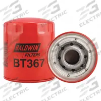 BALDWIN FILTERS Automotive Air Filter: Spin-On, Engine, Round, Spin-On, 4 11/32 in Overall Ht, BT367. Key specifications — Brand: BALDWIN FILTERS; Compatible Vehicle Make: Steiger; Baldwin Interchange: BT367.