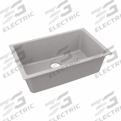 ELKAY Sink: 29 1/2 in Overall Lg, 18 3/4 in Overall Wd, 9 1/2 in Bowl Dp, 27 in Bowl Lg - One-Bowl Counter-Mounted Kitchen & Bar Sinks without Faucets