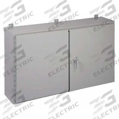 HOFFMAN Enclosure: Steel, 30 in x 48 in x 10 in, NEMA 12/13, Solid Cover - Steel Dust-Tight Enclosures