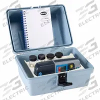 HACH Pocket Colorimeter: Zinc, 600 nm Wavelengths, 0.02 mg/L, 2.5 Range - Max (ppm), LED (MPN LPV445.97.09110). Key specifications — Resolution: 0.02 mg/L; Light Source: LED; Brand: HACH; Includes: (2) Sample Cells; Display Type: Digital; Test Parameters: Zinc.