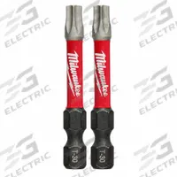 MILWAUKEE Power Bit: Power Bit, T30 Bit Size, Imperial, Torx® Head, T30 Bit Industry Size, Std, 2 PK (MPN 48-32-4914). Key specifications — attr1119738: Hex; attr1119735: Imperial; attr1119740: Standard; attr1119734: Alloy Steel; attr1119737: Power Bit; attr1119741: MILWAUKEE.