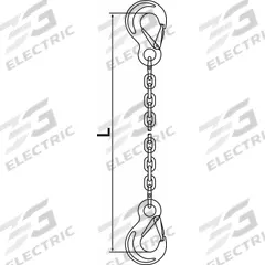 PEWAG Chain Sling: 9/32 in Chain Trade Size, 63 Chain Grade, Sling Hook, Stainless Steel, Fixed (MPN 7G63SSS/5). Key specifications — Hook Type Included: Sling Hook; Brand: PEWAG.