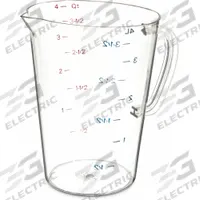 CARLISLE Measure Cup: Dry/Liquid, 1 gal Capacity, Polycarbonate, Clear, 8 3/8 in Overall Lg, Clear (MPN 4314507). Key specifications — Dry/Liquid: Dry; Material: Polycarbonate; Color: Clear; Brand: CARLISLE; NSF Certified: Yes; Graduation Subdivisions: 4 quarts.
