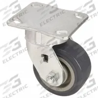 APPROVED VENDOR Plate Caster: Corrosion-Resistant/Debris-Resistant/Maint Free/Quiet-Roll, Swivel (MPN P25S-UP050R-14). Key specifications — Wheel/Tread Color: Gray; Brand: APPROVED VENDOR; Roll Up: Swivel.