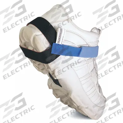 DESCO Heel Grounding Strap: Heel Grounder, Blue, Hook and Loop Fastening, Heel - Heel Grounding Straps