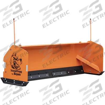 BUYERS PRODUCTS Vehicle Mounted Snow Pusher: Backhoe, 50 hp Machine Horsepower Required - Snow Pushers