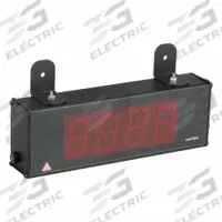 RED LION Counter: Hour Meters, Front Panel Mounting, 4 in x 12 in, CE Approved/cULus/UKCA, LED, Red (MPN LD200400). Key specifications