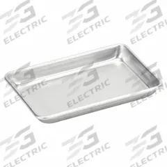 CHICAGO METALLIC Sheet Pan: Sheet Pan Pan, One Eighth Sheet Pan Size, Aluminum, Uncoated, Solid (MPN 41800). Key specifications — Bead Closure: Closed Bead; Coating: Uncoated; Pan Style: Sheet Pan; Perforation: Solid; Brand: CHICAGO METALLIC; Color: Silver; Material: Aluminum; NSF Certified: No.