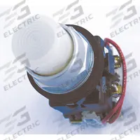 EATON Pilot Light Lens: 30 mm Panel Mounting Hole Dia, White, Fresnel, Incandescent/LED (MPN HT8BW). Key specifications — Brand: EATON; Compatible with Series: HT800 PresTest; Lens Material: Plastic.