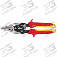 MILWAUKEE Aviation Snip: Straight, 10 in Overall Lg, 1 in Cutting Lg, Steel, TPR, TPR (MPN 48-22-4569). Key specifications — attr308531: TPR; attr308530: Steel; attr308532: TPR; attr308533: No; attr308535: Aluminum; attr308546: Straight; attr324897: MILWAUKEE.