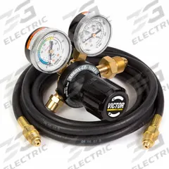 VICTOR Regulator: CGA 580 Inlet, 5/8"-18 F RH Outlet, 50 scfh (Argon) /38 scfh (Carbon Dioxide) (MPN 0781-9412). Key specifications — Compatible Gas Type: Carbon Dioxide; Manufacturer Part Number: 0781-9412; Brand: VICTOR; Inlet Connection: CGA 580; Outlet Connection: 5/8"-18 F RH.